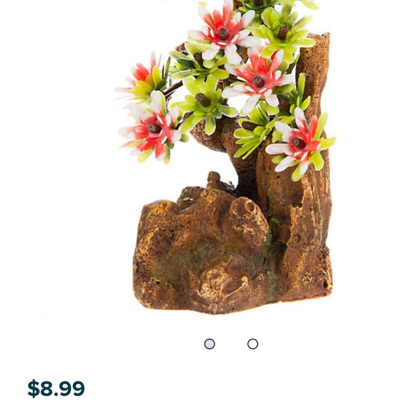 Rock decor & cherry blossom tree ornament for fish tank - Picture 6 of 6